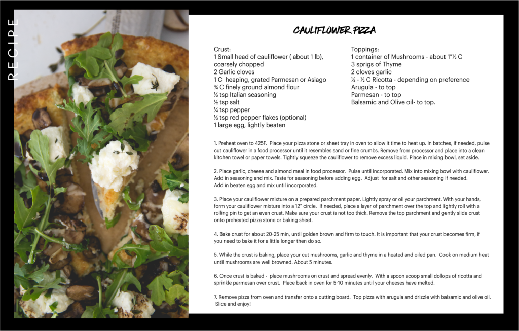 Cauliflower Pizza • POUND: Rockout. Workout.®