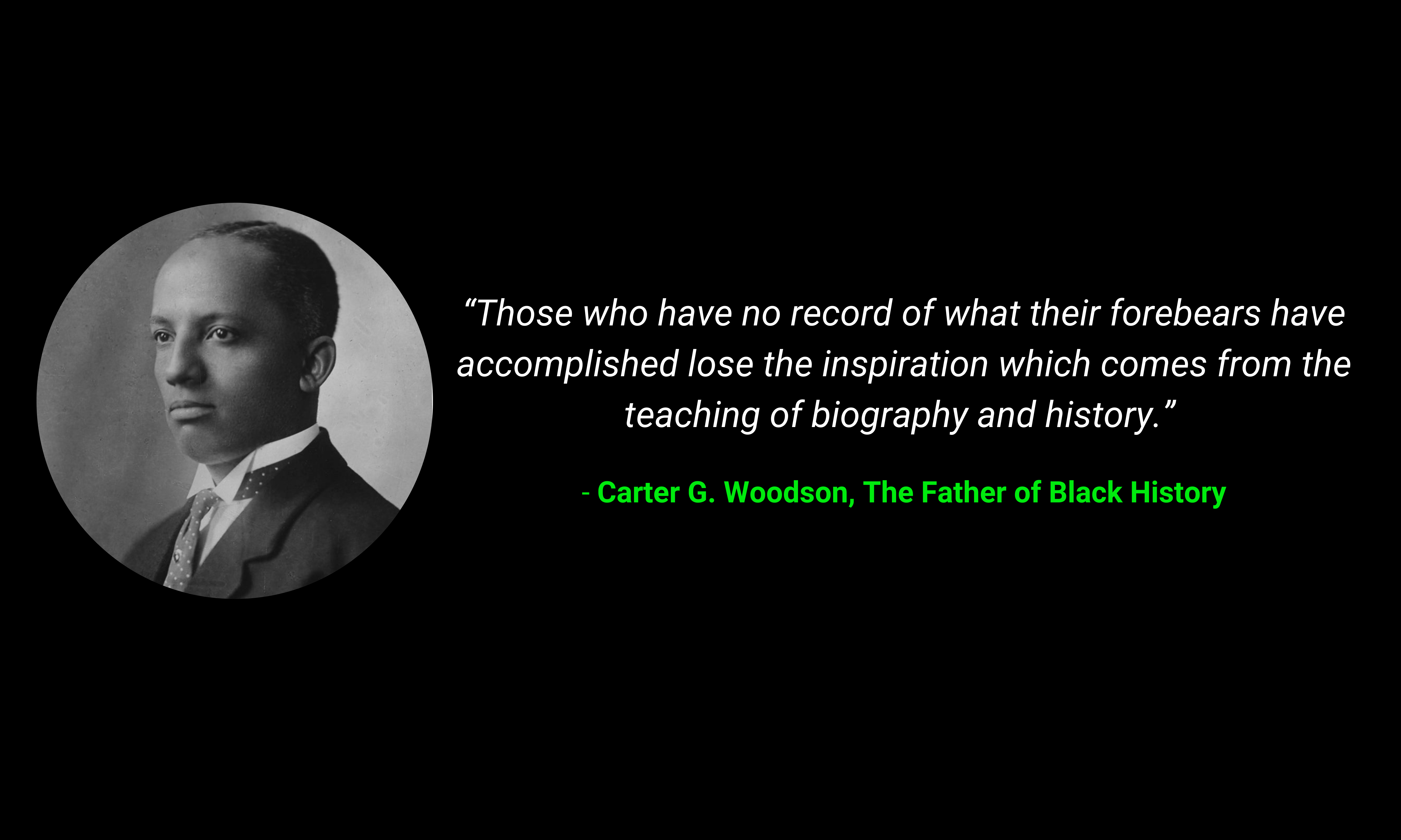 Black History Month Carter G Woodson